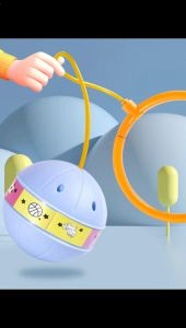 หลากสีสัน ลูกบอลกระโดดเท้าเรืองแสง ฮูลาฮูปเท้า ลูกบอลเด้งกลับ การออกกำลังกายที่สนุกสนาน ลูกบอลกระโดด