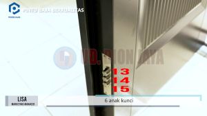 PANPAN - Pintu Baja Double Berbagai Motif Lengkap Full 1 Set ( 155 x 205 Cm )