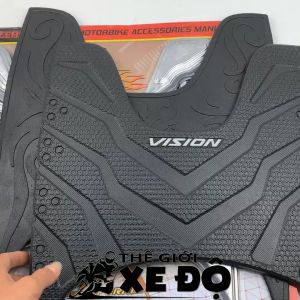 Thảm lót sàn Vision 2021 - 2022 - 2023 tấm để chân xe Vision cao su inox
