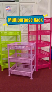 MAXONIC 3/4/5 TIER MULTIPURPOSE RACK | WATERPROOF RACK | KITCHEN/BATHROOM/OFFICE SHELVES | A4 DOCUMENT TRAY