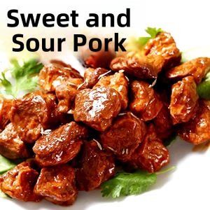 Vegetarian Sweet And Sour Ribs Semi-Finished Product 6 Bags Chinese Vegetarian Food Buddhist Shanghai Store Work Package Pre-Cooked Meal