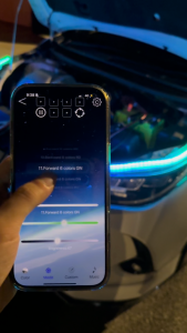 2Pcs RGB Start Scan Car led DRL Daytime Running Light Strip Waterproof Flexible Soft Tube Guide Headlight LED Lights