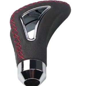 Universal PU Leather Gear Shift Knob Red Line Black Line Manual Car Gear Stick Head Shift Replacement Knob Modified Shift Head