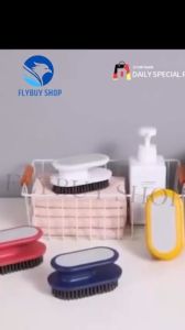 FLYBUY SHOP 1pcs Multi-purpose Cleaning Brush with Handle Laundry Brush Bathroom and Kitchen Household Cleaning Tools