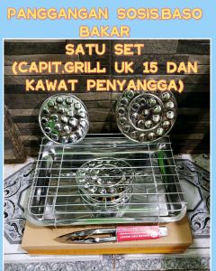 COD panggangan sosisbaso bakar dan seba guna untuk kebutuhan rumah tangga 4 buah bonus dan siap untuk di pakay