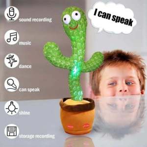 Cactus Plush Toy Electric Singing 120 Songs TikTok Electric Cactus Dancing Cactus Birthday Gift