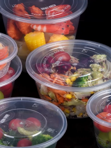 🇸🇬 50pcs Disposable Container With Lid  Round Rectangle Square Takeaway Bowl Hawker Cafe Shop Food Dabao Caifan Coffeeshop Kopitiam Microwave Safe Home Kitchen Lunch Box Party Picnic Barbeque BBQ Catering Buffet Housewarming Plastic Storage Reusable