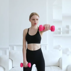 Shunxing111    2-12 LBS Vinyl Dumbbell Weight Lifting Dumbbell (random color sold per piece)