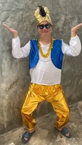 cp7.1 เสื้อ+กางเกง+หมวก ชุดอาละดิน ชุดเจ้าชายแขก ชุดแขก ชุดอินเดีย ชุดอาหรับ