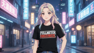 Hilarious Funny Anime Parody Printed Black Shirt for Men and Women Spoof Graphic Tee
