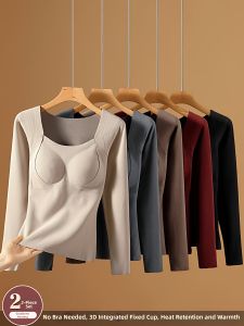 ZISU | Warm Graphene Padded Thermal Underwear Long Sleeve Top