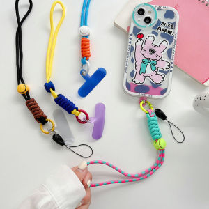 Portable Universal Adjustable Colorful Mobile Phone Lanyard Decoration Multifunctional Fashion Personality DIY Cellphone Connect Hanging Rope Pendant
