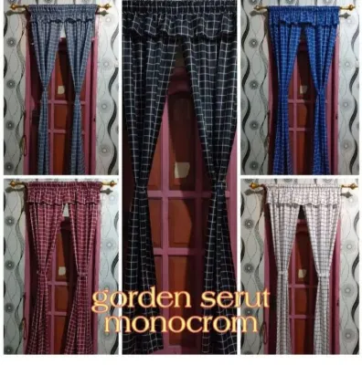 GORDEN PINTU SERUT BELAH TENGAH UK 140x200