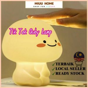 Quby Lamp Cute LED USB Rechargeable Touch Sensor Night lamp Night Light for Bedroom Cute Lamp Birthday Gift Lampu Tidur 乖巧宝宝 小夜灯 Quartz Lamp Cowboy Lamp - Lazada