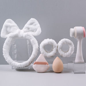 Bộ Dụng Cụ Làm Sạch Chuyên Nghiệp 6 Món Dùng Được Cho Cả Nam Và Nữ Bông Phấn Siêu Mềm Dùng Được Cho Cả Khô Và Ướt Dụng Cụ Trang Điểm Chăm Sóc Sắc Đẹp