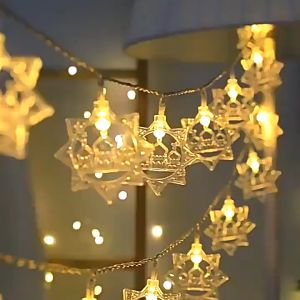 Excellent Festival Party Moon Star Castle Lantern Ramadan Home Decoration EID LED String Lights 20/100LED