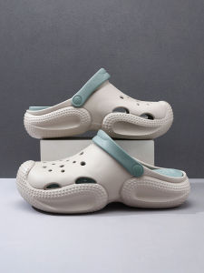 Mens Summer Outdoor Wear Anti-Slip Anti-Odor Headed Slippers Teenage Sports Thick Bottom Sandals Beach Shoes Casual Slip-On