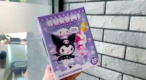 Đồ chơi dập trứng nhận quà hộp mù trứng vàng nhiều chủ đề Kuromi Labubu Cappybra kèm búa cho bé