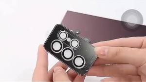 Camera Metal Lens Ring Glass Case For Samsung Galaxy S22 S23 Ultra S24 Plus S25 Ultra Camera Lens Screen Protector Lens Cover
