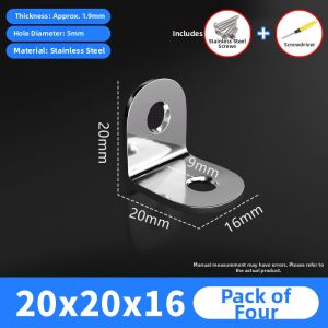 XINFANGCHENG | Stainless Steel Thickened L-Shaped 90 Degree Angle Bracket