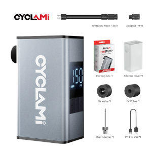 10.3 Bar Aluminum Alloy Electric Air Pump Portable Automobile Motorcycle Air Rechargeable Tire Inflator Schrader Valve CYCLAMI