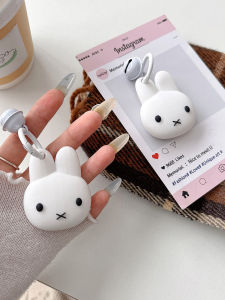 เคสป้องกัน AirTag Miffy Rabbit น่ารักสำหรับผู้หญิง เคสป้องกันแบบนุ่ม ป้องกันการสูญหาย กระเป๋าสตางค์ติดกุญแจ ชิ้นส่วนอุปกรณ์ดิจิทัล