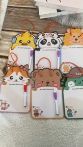 เด็กภายในความสำเร็จ กระดานลบได้ กระดานวาดรูป กระดานเครื่องเขียน สำหรับการเด่นเล่น แต่งปาก และสัตว์น่ารัก พร้อมปากกา คุณภาพเรียก สำหรับเด็ก โดย Smileylife Shop