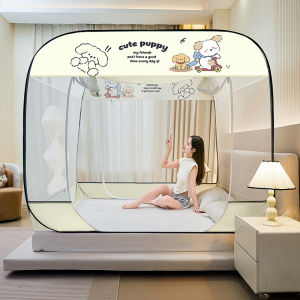 Mongolian Yurt Style Mosquito Net Childproof No Installation Required Full Bottom Dustproof Drop Resistant for Home Use Baby Toddler Children