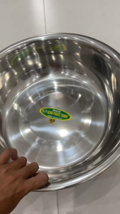 Thau Chậu inox 40cm Phước Thành loại dày sáng bóng bền đẹp phục vụ cho gia dình quán ăn nhà hàng