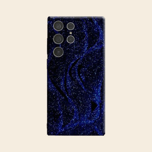 BILIBILI | Dark Blue Glitter Wave Luxury Fashion Full Lens Protective Case for Samsung Galaxy S26 S25 S24 A56 A36 Plus Ultra