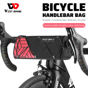 Tây đi xe đạp Túi khung xe đạp 1.2L trước MTB đường gấp túi hình ống rainproof phản chiếu Túi xe đạp Phụ Kiện Xe Đạp