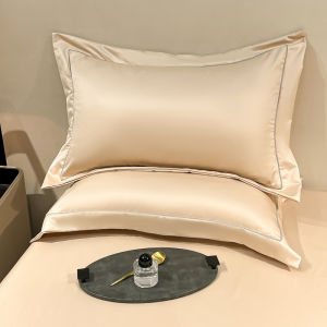 2PC/Set Natural Mulberry Silk Pillowcase Solid Color Envelope Pillow Case Bedding Sleeping Pillow Cover 48X74 Pillow Case Cover