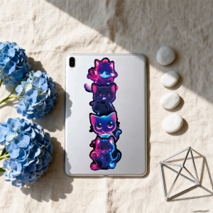 Colorful Neon Light Stickers Cartoon Dogs Dinosaurs Cats Graffiti Design Luminous Wall Decor Suitcase Water Bottle Phone Case Power Bank Waterproof