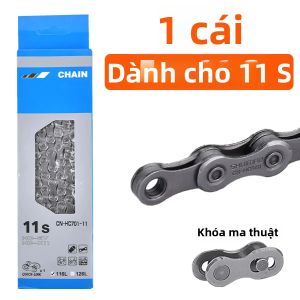 PINMOAP Dây Xích Xe Đạp Bằng Thép Không Gỉ Chất Lượng Cao Cho 6/7/8/9/10/11 Tốc Độ Bền Bỉ Chống Mài Mòn Dây Xích Sửa Chữa Xe Đạp