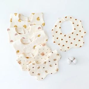 ULTRA Celemek Bayi / Bib Bayi Bagus Murah Halus Lembut Lucu Premium 6 Lapis Kain Katun Muslin Organik 360 derajat Korean 0-3 Tahun