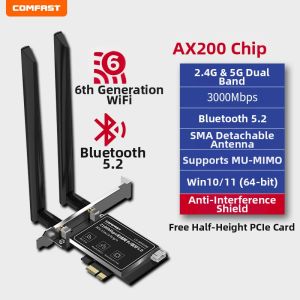 Comfast | Gaming Wireless Network Card 5374M 5G Tri-Band Gigabit PCIE Interface Bluetooth 5.2