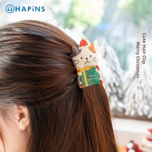 HAPiNS | Christmas Cat Design Hair Clip