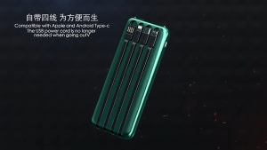 Mivok Powerbank 20000mah Murah Wireless Powerbank Fast Charging Built In Cable Kompatibel Dengan Semua Ponsel Fast Charging