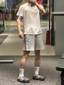 Quần Short Thể Thao Nam Cỡ Lớn 300 Pound Ba Sọc Quần Dài Năm Điểm Mùa Hè Rộng Rãi Thoải Mái Thoáng Khí Quần Dài Thường Ngày