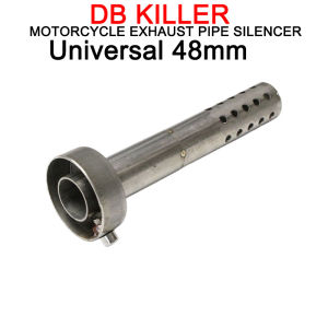 48mm Universal For Original Yoshimura R77 Exhaust Pipe Catalyst Escape Silenciador Muffler Plug 48mm Removable DB Killer