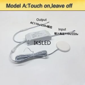 AC 110V-220V Hidden Partition Invisible touch dimmer Under cabinet Kitchen Glass Stone Wood touch sensor switch