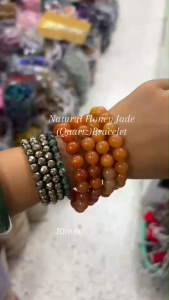 สร้อยแขนหยกน้ำผึ้ง (Quartz )ขนาด 10 มิล ความอุดมสมบูรณ์