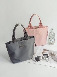 กระเป๋าเครื่องสำอางแบบถือขนาดเล็ก กระเป๋าผ้าไนลอนป้องกันน้ำ กระเป๋าถือแฟชั่นสำหรับผู้หญิง กระเป๋าใส่เครื่องสำอางแบบเรียบง่าย กระเป๋าถือแบบมีซิป