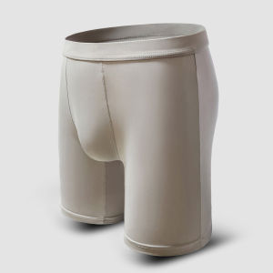 Ice Silk Running Shorts Mens Underwear Briefs Sport Friction Resistant Long Three Quarter Length Quick Dry Anti Chafing