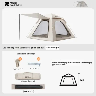 Mobi Garden | Lều Cắm Trại Tự Động 155 – Mở Nhanh Chống Nắng Gấp Gọn