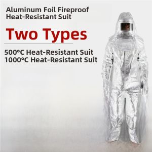 Fireproof Workwear Heat Resistant Clothing 1000 Degree Thermal Protection Anti-Scalding High Strength Aluminum Foil Composite Fabric