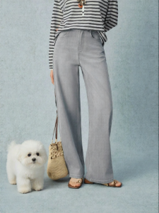 SEIFINI | Vintage Aged Washed Wide Leg Straight Jeans for Women