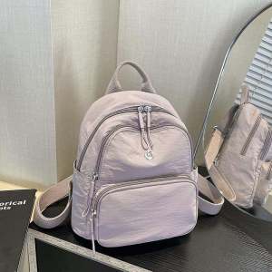 Cute Mini Outdoor Backpack Casual Waterproof Womens Bag Korean Version New Model Soft Nylon Material Leisure Travel Bag