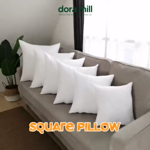 DORAMILL 50x50cm  Hotel Hollow Fill Inner Cushion Throw Square Home Pillow Bantal Sofa Throw Pillow DMSP#1