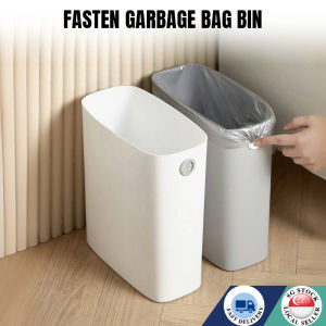🇸🇬 Hygienic Easy-to-Bag Rubbish Bin Garbage Waste Bin Dustbin Trash Can Narrow Gap Dustbin Japanese Style